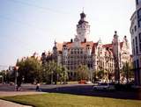 Das Neue Rathaus vom Reichsgericht aus gesehen
